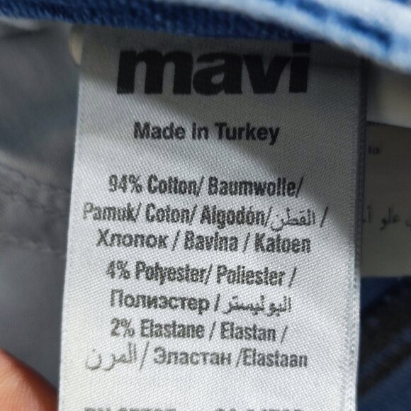 Mavi Jeans Kendra High-rise straight leg women's size 31 hard washed blue - Picture 8 of 14